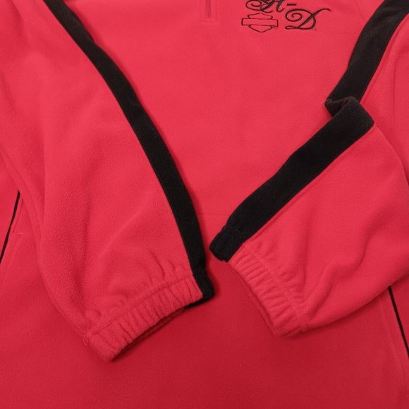 Triple S Harley Davidson Morgantown West Virginia Large Fleece Jacket 1/4 Zip - Picture 7 of 15